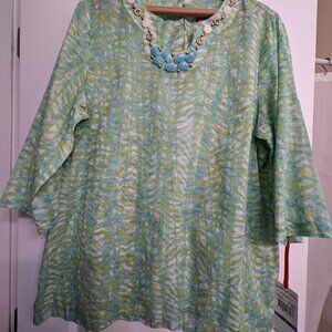 Hearts of Palm Jewel Neck Tunic